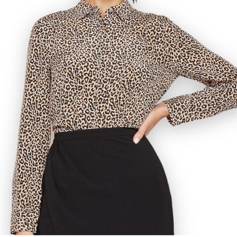 NWT J. Crew Animal Print Button Up Blouse